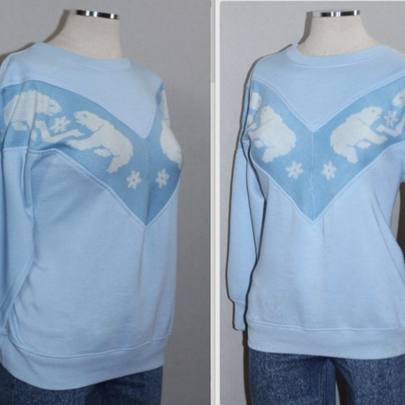 Fashion Force Icy Blue Polar Bear Sweater - Picture 3 of 11